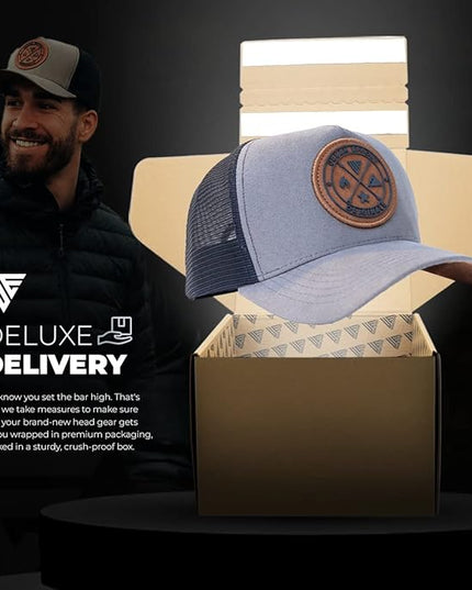 Urban Effort Mesh Back Cap - for Men and Women Baseball Hat 5-Panel Trucker Hat - Great Snapback Closure for Hunting & Hiking