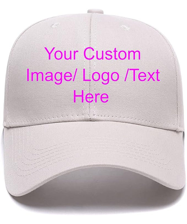Custom Baseball Cap with Your Text for Men Women,Personalized Adjustable Trucker Caps Casual Sun Peak Hat for Gifts
