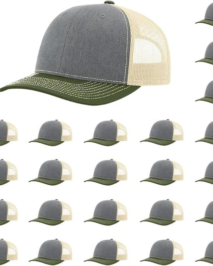 Richardson 112 Classic Six-Panel Adjustable Snapback Trucker Cap | Bulk Packs Available