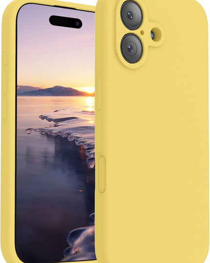 FireNova Magnetic for iPhone 17 Case, Compatible with MagSafe, [Integrated Silicone Camera Control Button] [Camera Protection] Anti-Scratch Microfiber Lining Phone Case, 6.3", Yellow