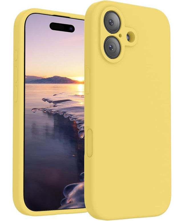 FireNova Magnetic for iPhone 17 Case, Compatible with MagSafe, [Integrated Silicone Camera Control Button] [Camera Protection] Anti-Scratch Microfiber Lining Phone Case, 6.3", Yellow