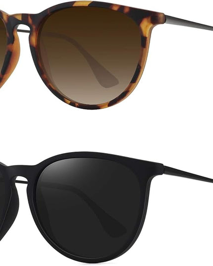 WOWSUN Retro Polarized Sunglasses Womens 2026 Trendy Round Classic Glasses