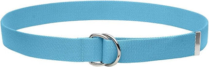 Falari Canvas Web Belt Metal Double D Ring Buckle for Men Women Casual Cloth Military Style Belt 1 1/2" Wide