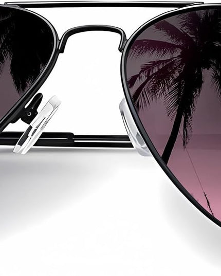 KALIYADI Classic Aviator Sunglasses for Men Women Driving Sun glasses Polarized Lens UV Blocking