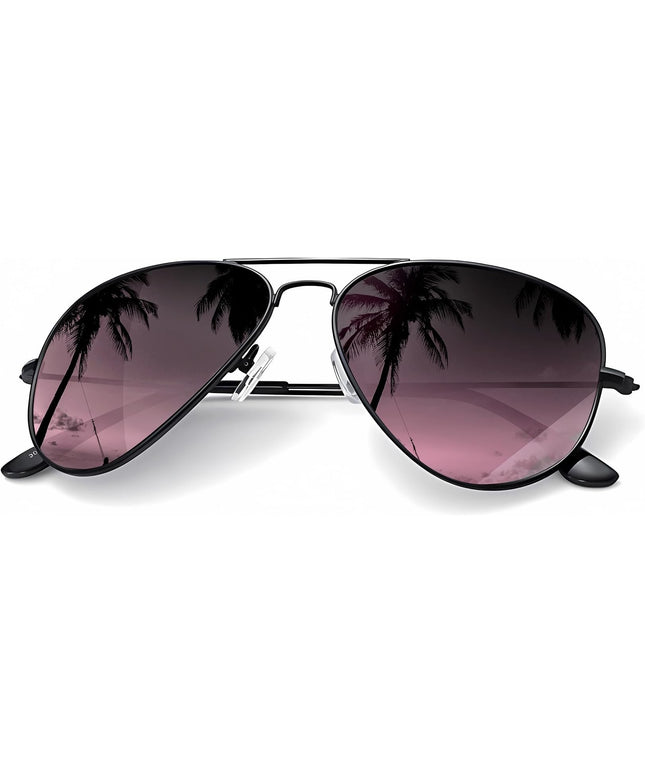 KALIYADI Classic Aviator Sunglasses for Men Women Driving Sun glasses Polarized Lens UV Blocking