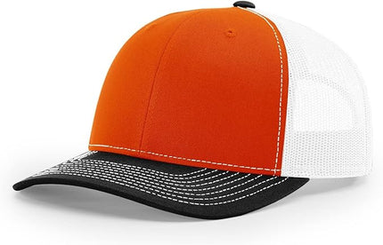 Richardson 112 Trucker Hat - Premium Adjustable Snapback Hat - Structured Six Panel Richardson Blank Caps