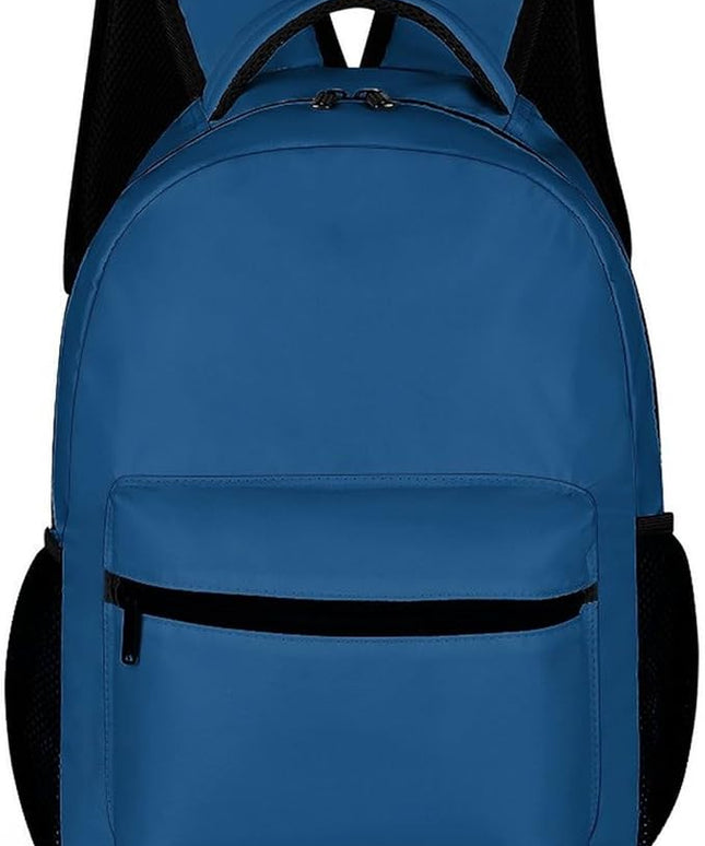 Fashion Classic Blue Backpack Lightweight Large Capacity Laptop Daybag for Travel Work