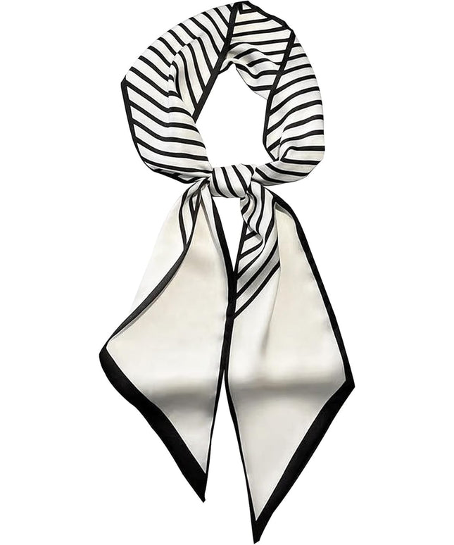 Head Scarf Purse Handle Neck Satin Hair Scarfs For Bag Lightweight Silky Long Thin Women's Fashion Scarves 59 * 5.9”