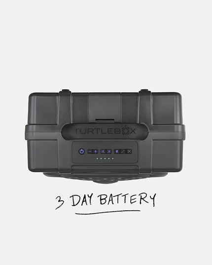 Turtlebox Original Gen 3: Portable Outdoor Bluetooth Speaker – Ultra-Loud (120dB), Waterproof (IP67), Rugged, Impact-Resistant, 3-Day Battery | Party Mode: Unlimited Pairing Stereo, Gray/Kelly Green