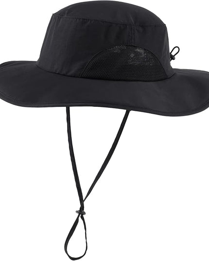 Home Prefer UPF50+ Mens Sun Hat Wide Brim Fishing Hat for Men UV Protection Womens Beach Bucket Hat for Golf Hiking Gardening