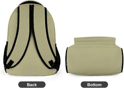 Fashion Sage Green Backpack Lightweight Large Capacity Laptop Daybag for Travel Work