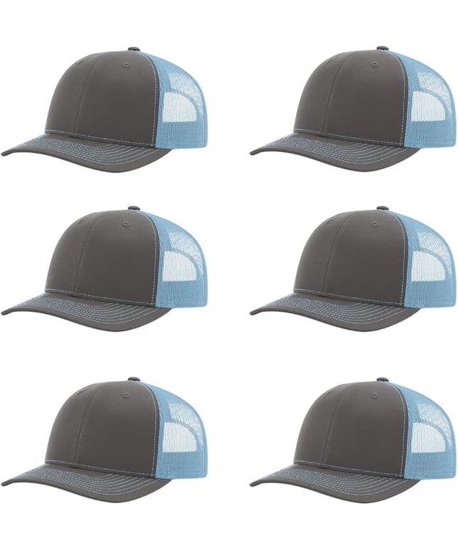 Richardson 112 Classic Six-Panel Adjustable Snapback Trucker Cap | Bulk Packs Available