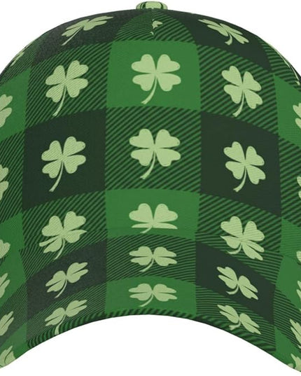 St. Patrick's Day Baseball Cap, Irish Green Clover Trucker Hat for Men Women, Fashion Adjustable Sun Visor Dad Hat