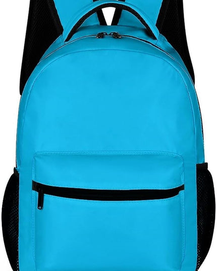Fashion Lake Blue Backpack Lightweight Large Capacity Laptop Daybag for Travel Work