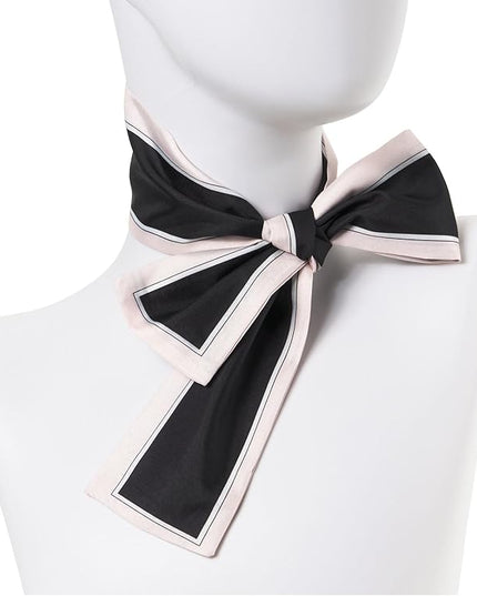4 Pack Purse Scarf Handbags Skinny Twill Hair Scarves Narrow Neck Scarf Band Women Fashion Accessories Bag Charms