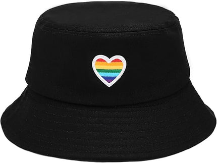 XYIYI Fashion Embroidery Bucket Hat Cotton Beach Fisherman Hats for Women Girls