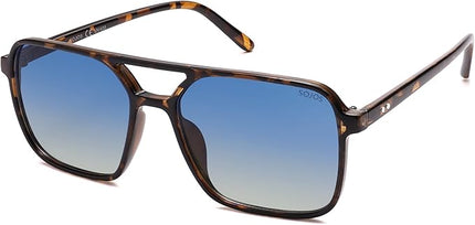 SOJOS Trendy Vintage Aviator Square Sunglasses For Womens Mens Retro 70s UV400 Women Sun Glasses SJ2327