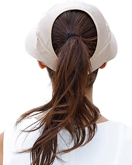 HINDAWI Sun Hats for Women Wide Brim UV Protection Sun Hat Summer Beach Packable Visor