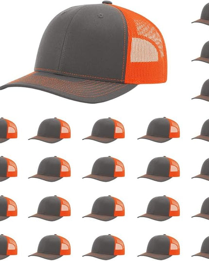 Richardson 112 Classic Six-Panel Adjustable Snapback Trucker Cap | Bulk Packs Available