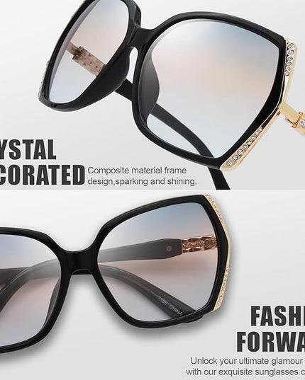 The Fresh Classic Crystal Elegant Women Beauty Design Sunglasses Gift Box