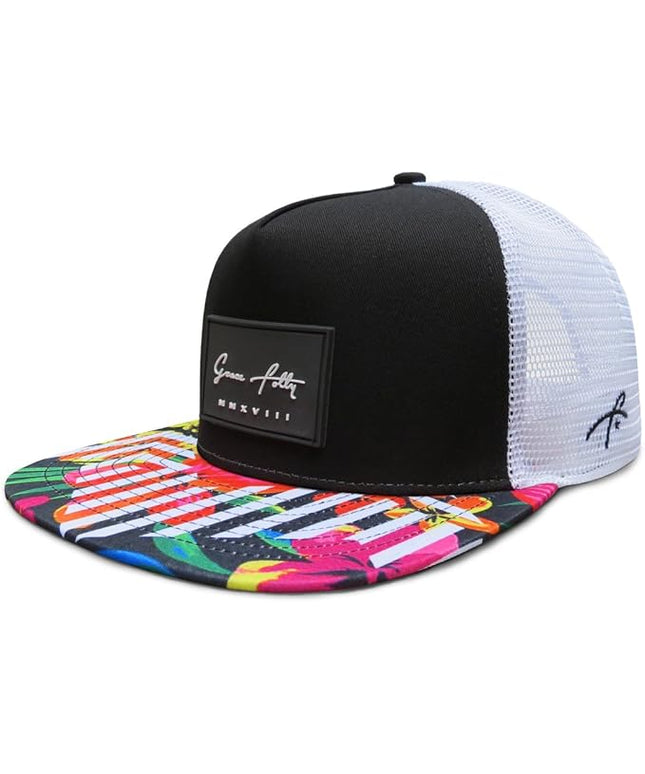 Grace Folly Trucker Hat for Men & Women. Snapback Mesh Caps