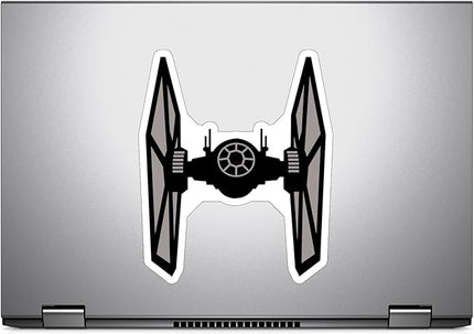 (1PC) Twin Ion Fighter Star Ship Sticker for Phone Tablet Laptop Car Truck Window | 4" Sticker
