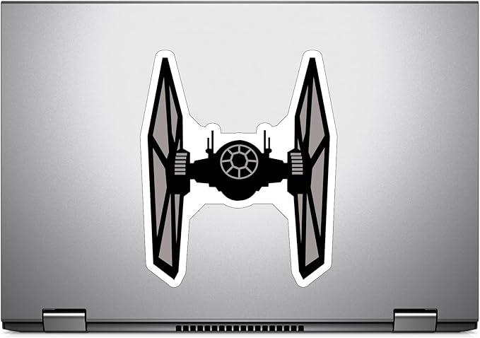 (1PC) Twin Ion Fighter Star Ship Sticker for Phone Tablet Laptop Car Truck Window | 4" Sticker
