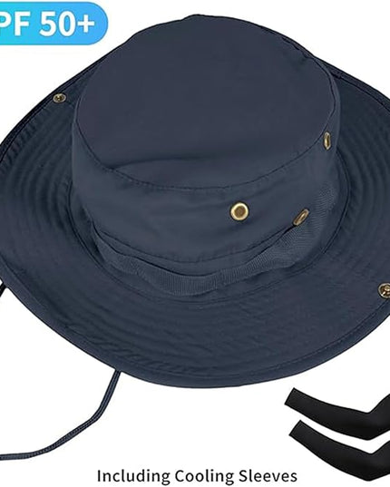 Sun Hats for Men Women Bucket Hat UPF 50+ Boonie Hat Foldable UV Protection Hiking Beach Fishing Summer Safari