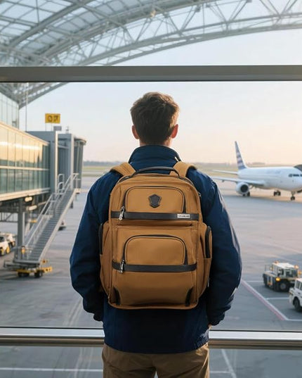 WELKINLAND 24H Business Backpack for Men with Toiletry Bag, 16" Laptop Executive Backpack for Mens, 28L Business Computer Backpacks, Heavy Duty Laptop Backpack, Carry-on Executive Backpacks for Men