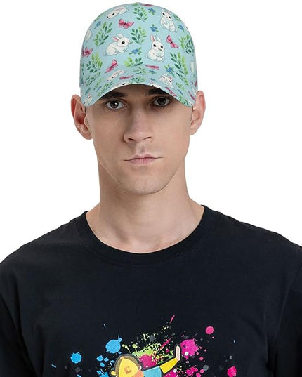 Easter Baseball Cap,Rabbit Eggs Baseball Hat,Fashion Snapback Hats Outdoor Trucker Hat for Women Men