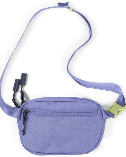 Baboon to the Moon Fanny Pack Mini 1.5L Compact Waist Bag Water Repellent Crossbody Belt Bag Lightweight Travel Everyday Bag for Men Women, Mystic Violet