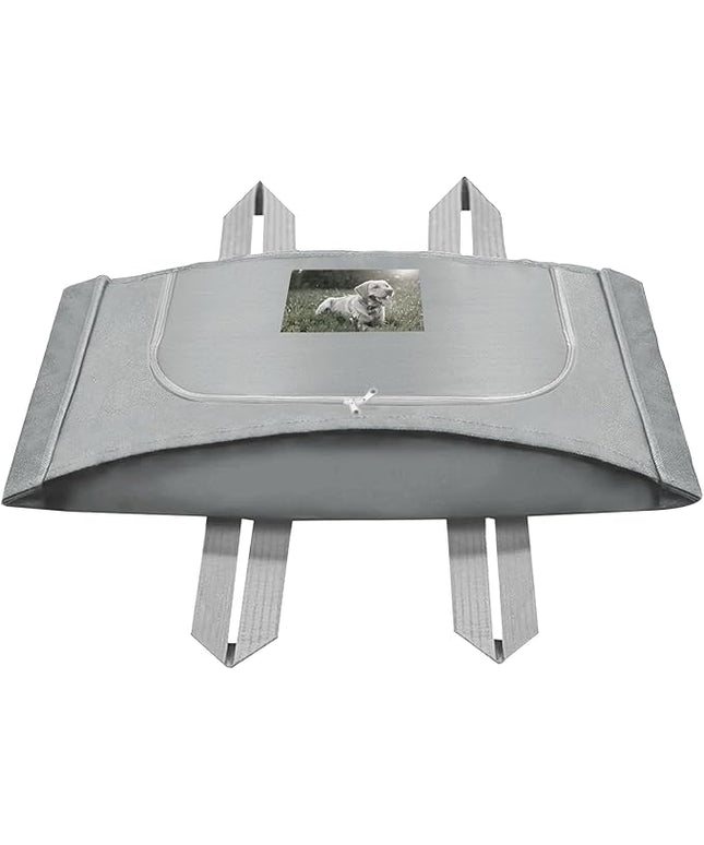 Pet Burial Bag for Dogs, Cats, Medium Pets 20-40lb - Pet Caskets or Burial Boxes Alternative, Eco-Conscious Pet Body Bag with Handle & Custom Memorial Surface (Gray, M)