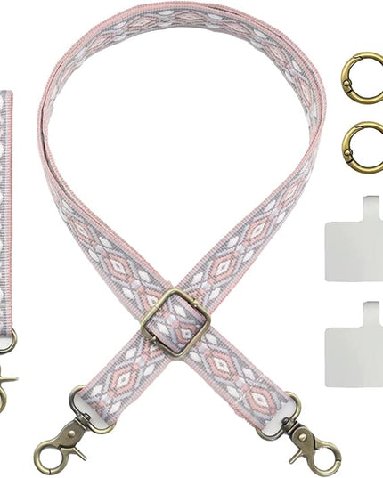 LEMEDE Adjustable Phone Lanyard - Phone Wristlet & Crossbody Phone Strap, Versatile for ID, Camera，Key straps(1" Width)