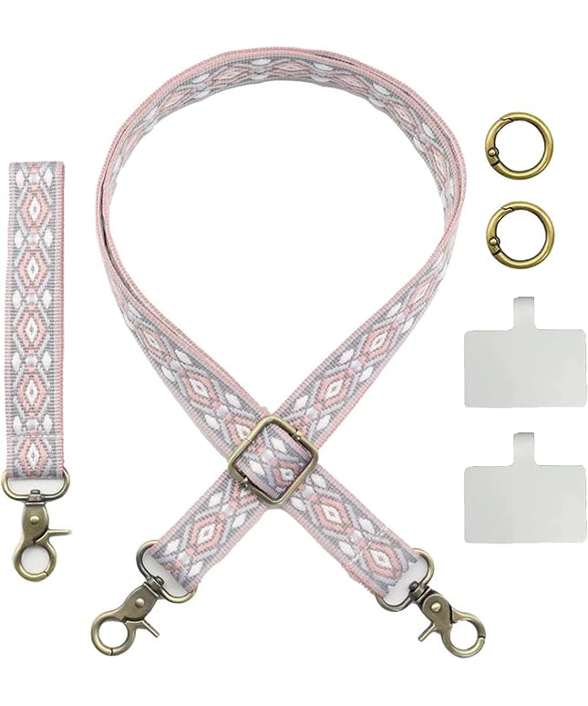 LEMEDE Adjustable Phone Lanyard - Phone Wristlet & Crossbody Phone Strap, Versatile for ID, Camera，Key straps(1" Width)