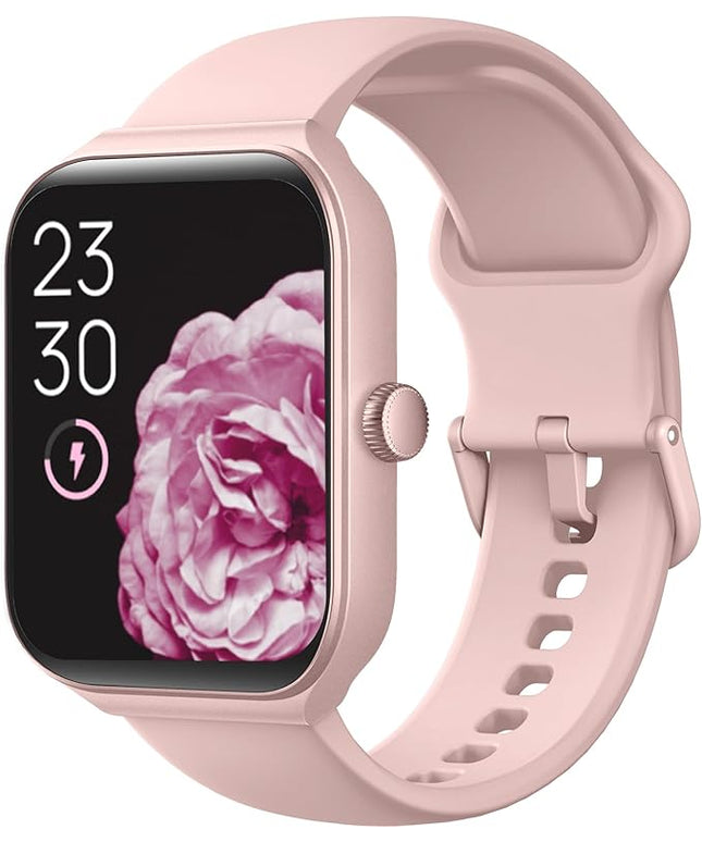 TOOBUR Smart Watch for Women Alexa Built-in, 1.95" Fitness Tracker with Answer/Make Calls, IP68 Waterproof/Heart Rate/Sleep Tracker/100 Sport Modes, Fitness Watch Compatible Android iOS