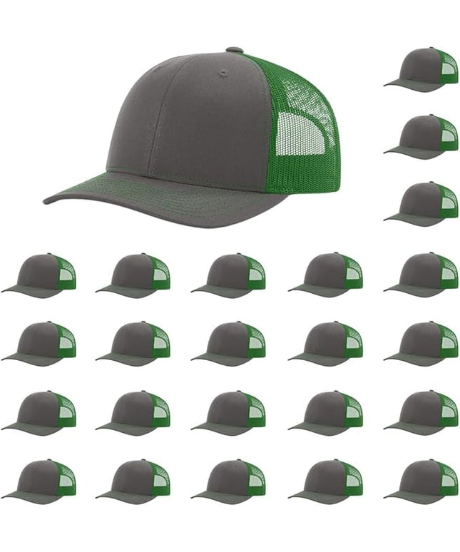 Richardson 112 Classic Six-Panel Adjustable Snapback Trucker Cap | Bulk Packs Available