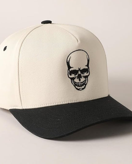 MIRMARU Two-Tone Vintage Canvas Trucker Hats for Men & Women, Adjustable Size Baseball Caps with Trendy Embroidered Design