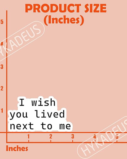 (3Pcs) Long Distance Friendship Sticker, I Wish You Lived Next to Me Vinyl Sticker Decals Thinking of You Gift for Best Friend, Sisters, Besties, Unique Friendship, Laptop, Water Bottle, 3" x 1.6 "