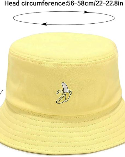 XYIYI Fashion Embroidery Bucket Hat Cotton Beach Fisherman Hats for Women Girls