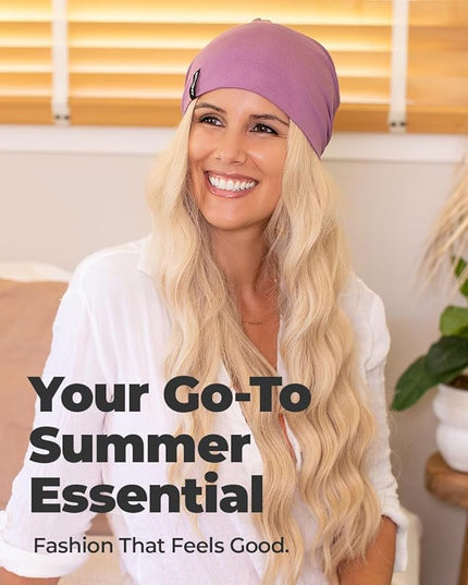 Summer T-Shirt Beanie for Men & Women - Soft Modal - Slouchy Style