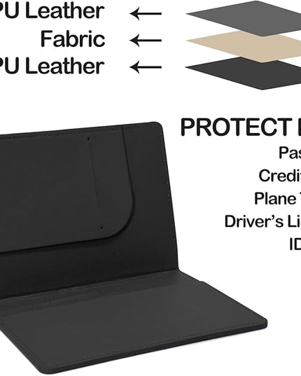 Sizobi Leather Passport Holder Covers Case, Passport Holder for Travel Women, International Travel Must Haves Travel Accessories for Women Men, Cruise Ship Essentials, Passport Book Travel Gifts