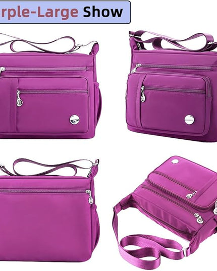 MINTEGRA Women Shoulder Handbag Roomy Multiple Pockets Bag Ladies Crossbody Purse Fashion Tote Top Handle Satchel