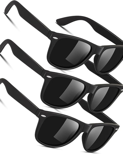 Sunier Polarized Sunglasses for Men and Women, Retro Square Matte Finish UV400 Protection Shades for Driving, Fishing