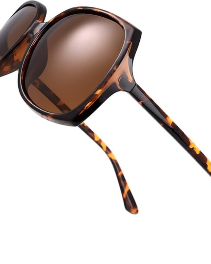 The Fresh Women's Oversized Square Jackie O Cat Eye Hybrid Butterfly Fashion Sunglasses - Exquisite Packaging