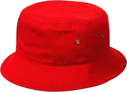 Falari Men Women Unisex Cotton Bucket Hat 100% Cotton Packable for Travel Fishing Hunting Summer Camp
