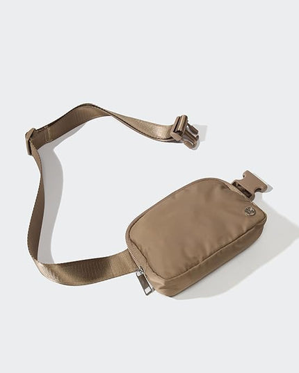 Pander Everywhere Belt Bag for Women, Fashion Waist Packs, Crossbody Bags with Adjustable Strap (Gray Brown)