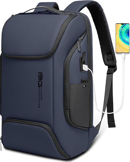 BANGE Business Laptop Smart backpack Can Hold 15.6 Inch Laptop Commute Backpack Carry on bag for men and women (Blue)