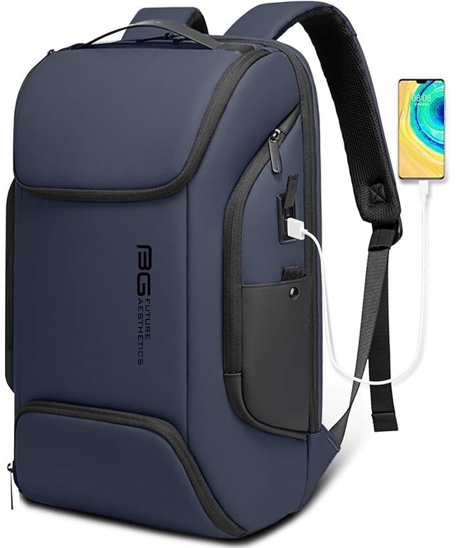 BANGE Business Laptop Smart backpack Can Hold 15.6 Inch Laptop Commute Backpack Carry on bag for men and women (Blue)