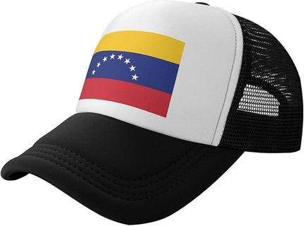 Cute Flag Baseball Cap for Men Women Mesh Trucker Hat Adjustable Patriotic Snapback Baseball Hat for Sports Running