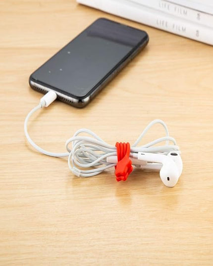 Reusable Silicone Twist Ties, 7.48'' Magnetic Cable Ties with Strong Magnet for Organizing Cables, Hanging Stuff, USB Cords, Fridge Magnets, Book Markers, or Just for Fun (7Colors, 7 Pack)